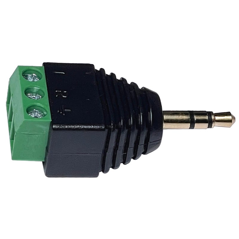 CESS 3.5mm Stereo TRS Male Plug to AV Screw Audio Terminal, Solder-Free, Quick Screw Connection for DIY, Test, Measurement, Surveillance, and Engineering, 10 Pack - Image 2